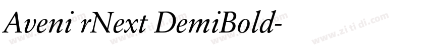 Aveni rNext DemiBold字体转换